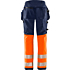 Spodnie damskie ze stretchem High Vis Green Craftsman klasa 1 2663 GSTP
