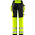 Spodnie damskie stretch w kolorze zielonym, odblaskowym, klasa 2, 2664 GSTP