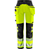 Spodnie damskie stretch w kolorze zielonym, odblaskowym, klasa 2, 2664 GSTP