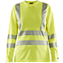 Dame high vis t-shirt langærmet