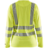 Dame high vis t-shirt langærmet