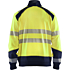 High vis sweatshirt med fuld lynlås