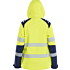 Damska, lekka, zimowa kurtka softshell Hi-vis z podszewką