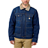 Afslappet pasform denim sherpa-foret jakke