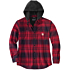 Koszula flanelowa Rugged Flex® relaxed fit z kapturem i podszewką z polaru jac