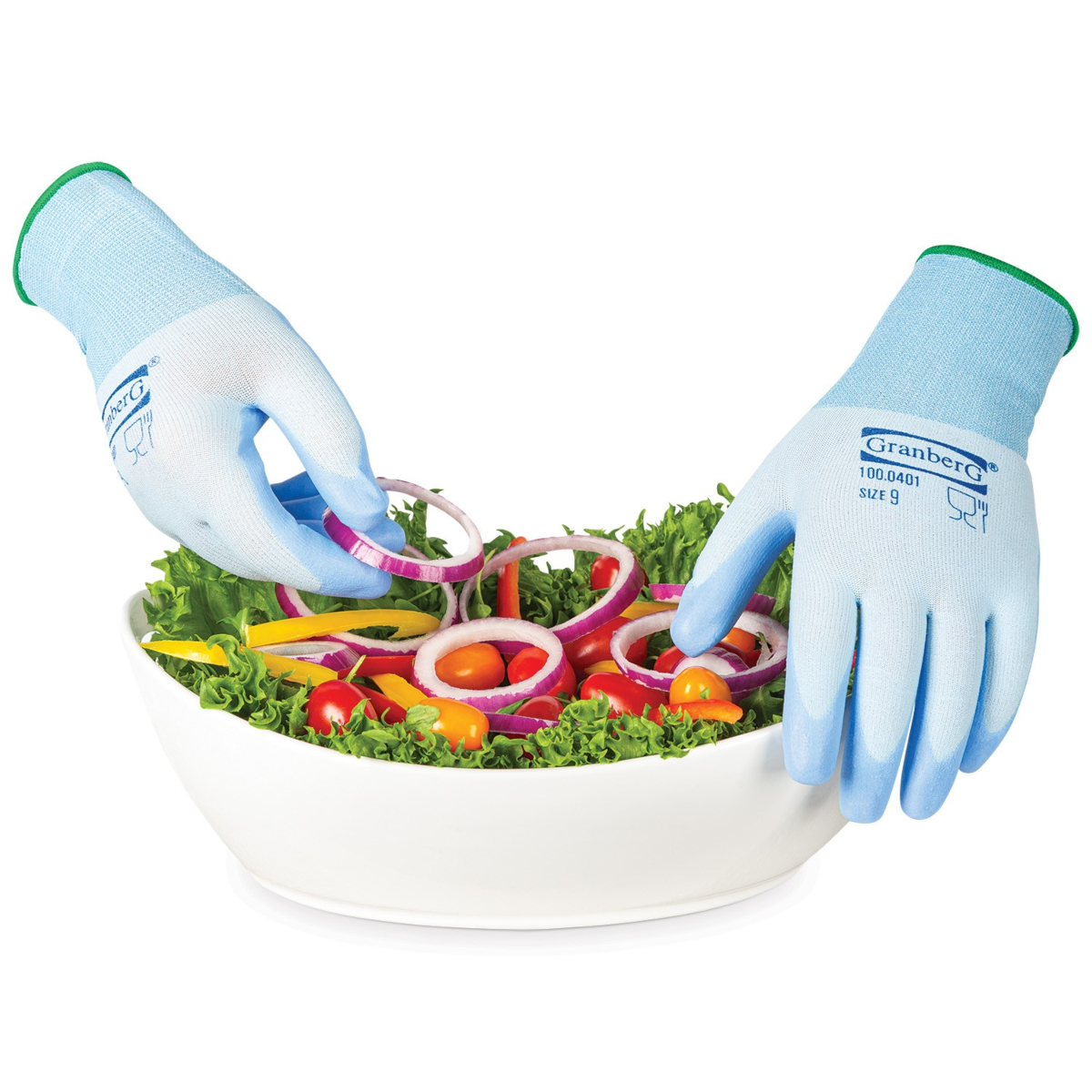 Rękawiczki wielokrotnego użytku dopuszczone do kontaktu z żywnością, 12 par