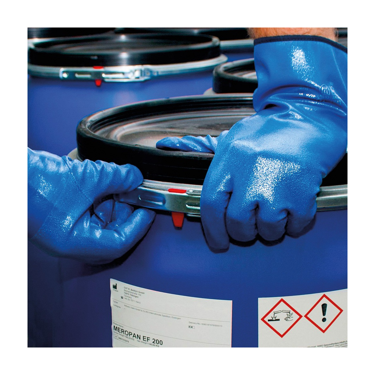 Rękawice zimowe nitrylowe odporne na chemikalia Chemstar®, 5 par