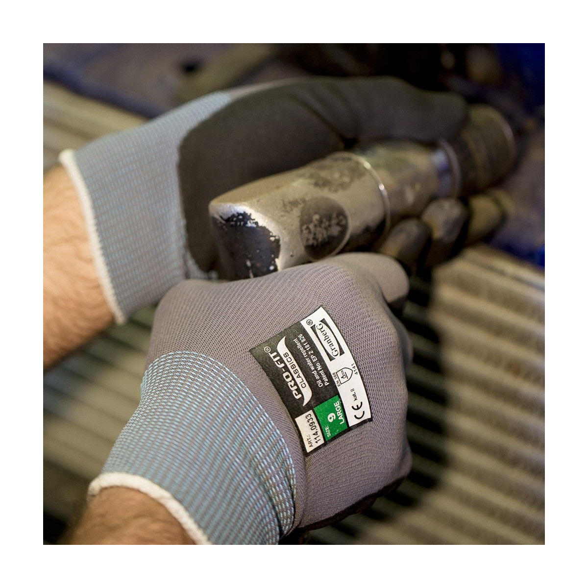 Rękawice montażowe Powerfit® kompatybilne z ekranami dotykowymi, z atestem Oeko-Tex® 100, 12 par