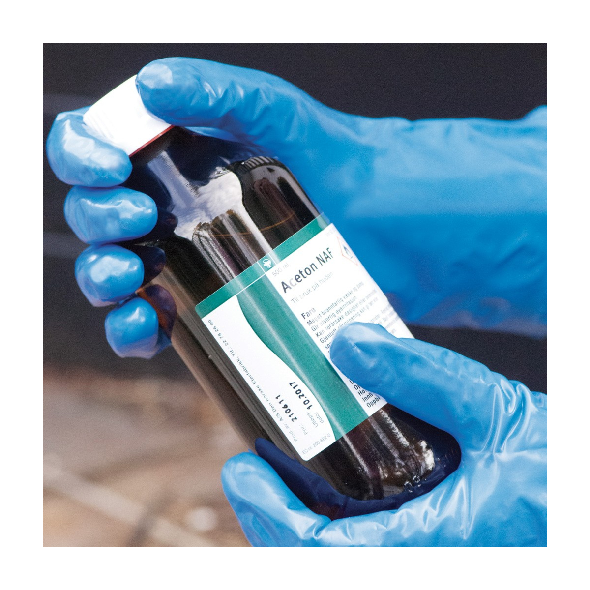 Rękawice nitrylowe odporne na chemikalia Chemstar Ketones®