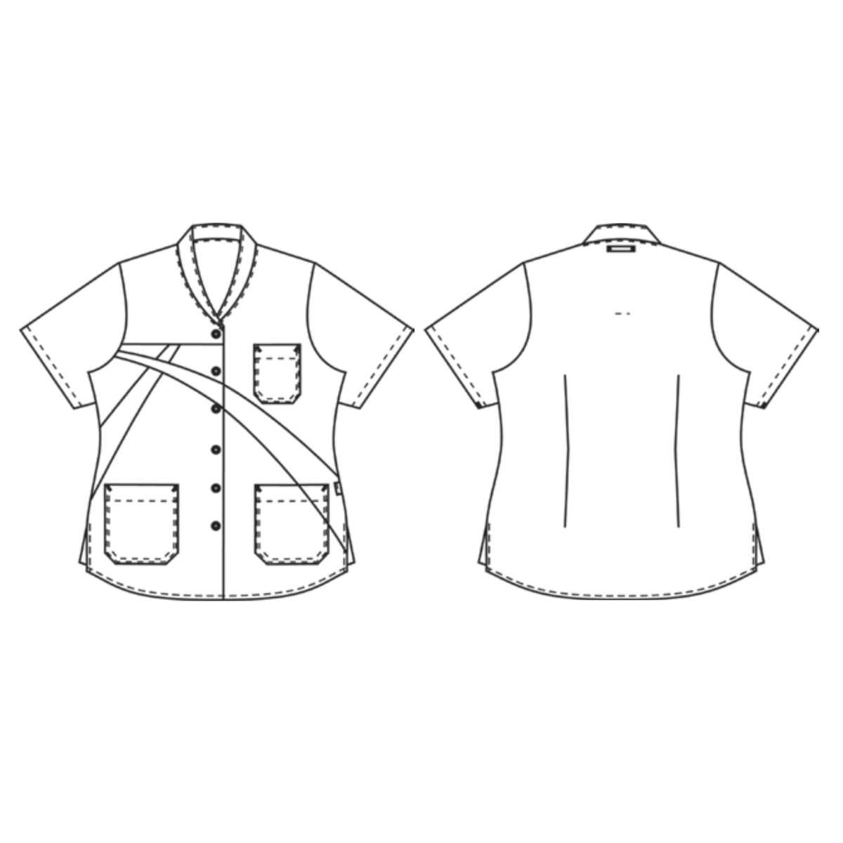 Tunika damska z bawełną wewnątrz, Agawa