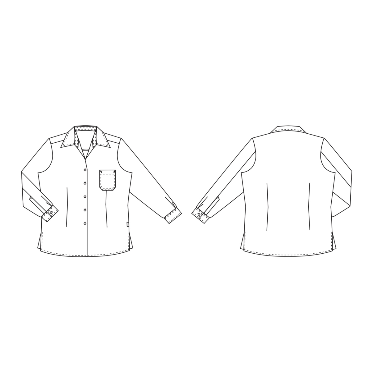 Koszula damska z długimi rękawami, Performance