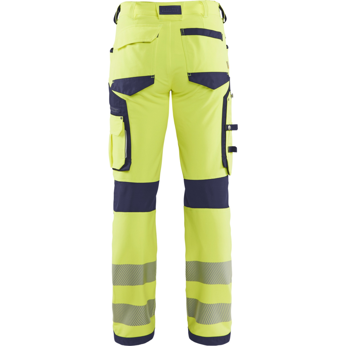 Spodnie Hi-Vis, rozciągliwe w 4 kierunkach, bez kieszeni na gwoździe