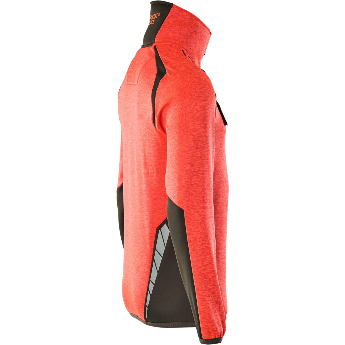 Sweter polarowy z zamkiem błyskawicznym do połowy