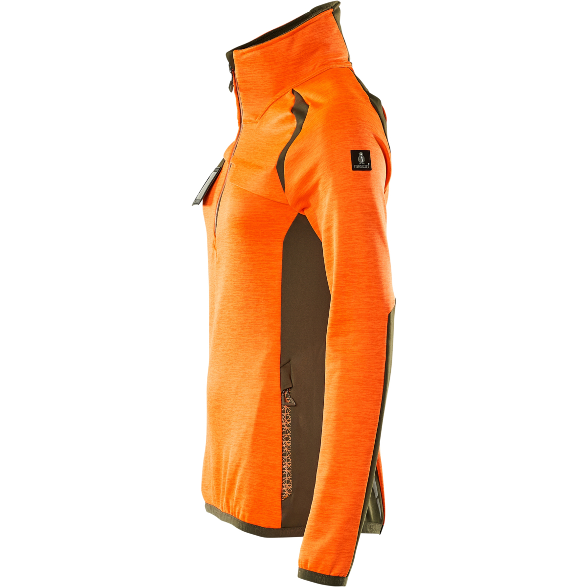 Sweter polarowy z zamkiem błyskawicznym do połowy