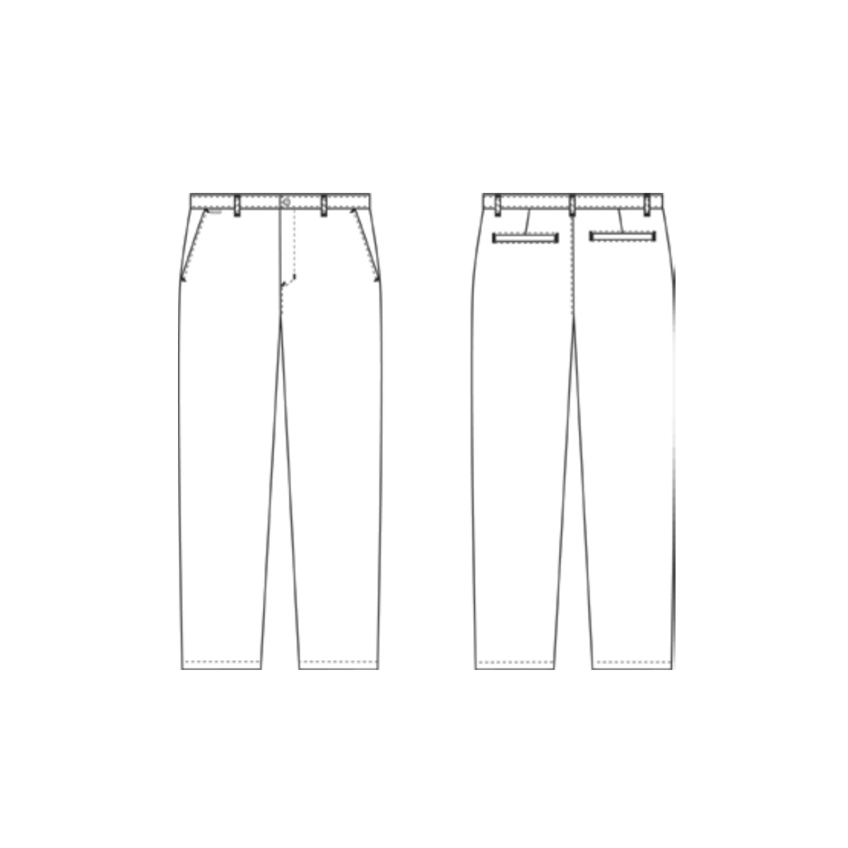 Eleganckie spodnie kelnerskie, Garcon