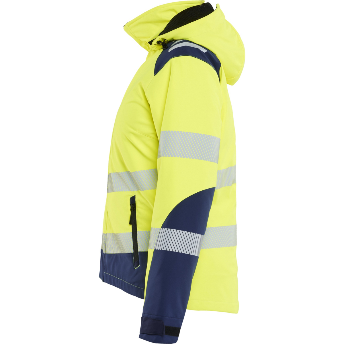 Damska, lekka, zimowa kurtka softshell Hi-vis z podszewką