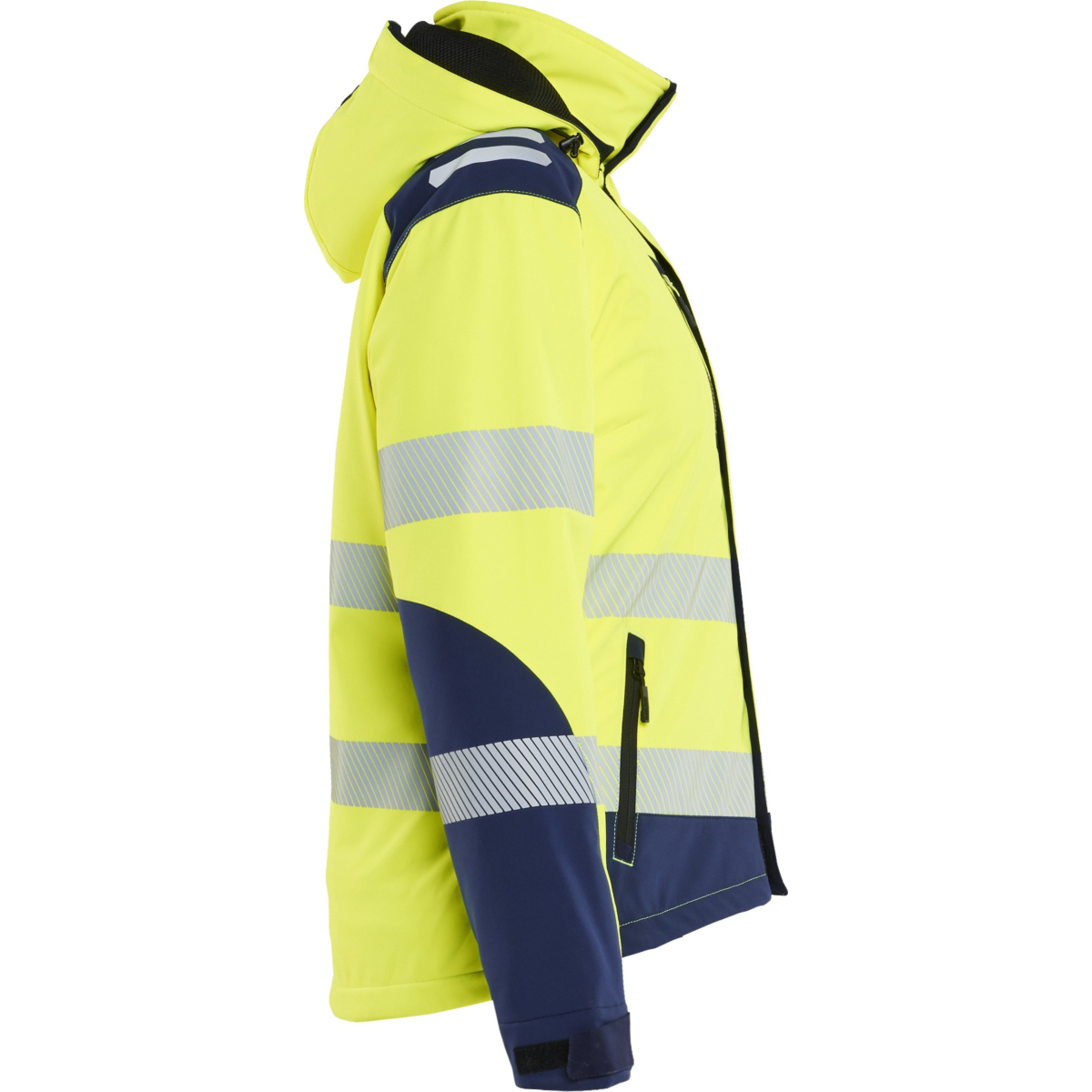 Damska, lekka, zimowa kurtka softshell Hi-vis z podszewką