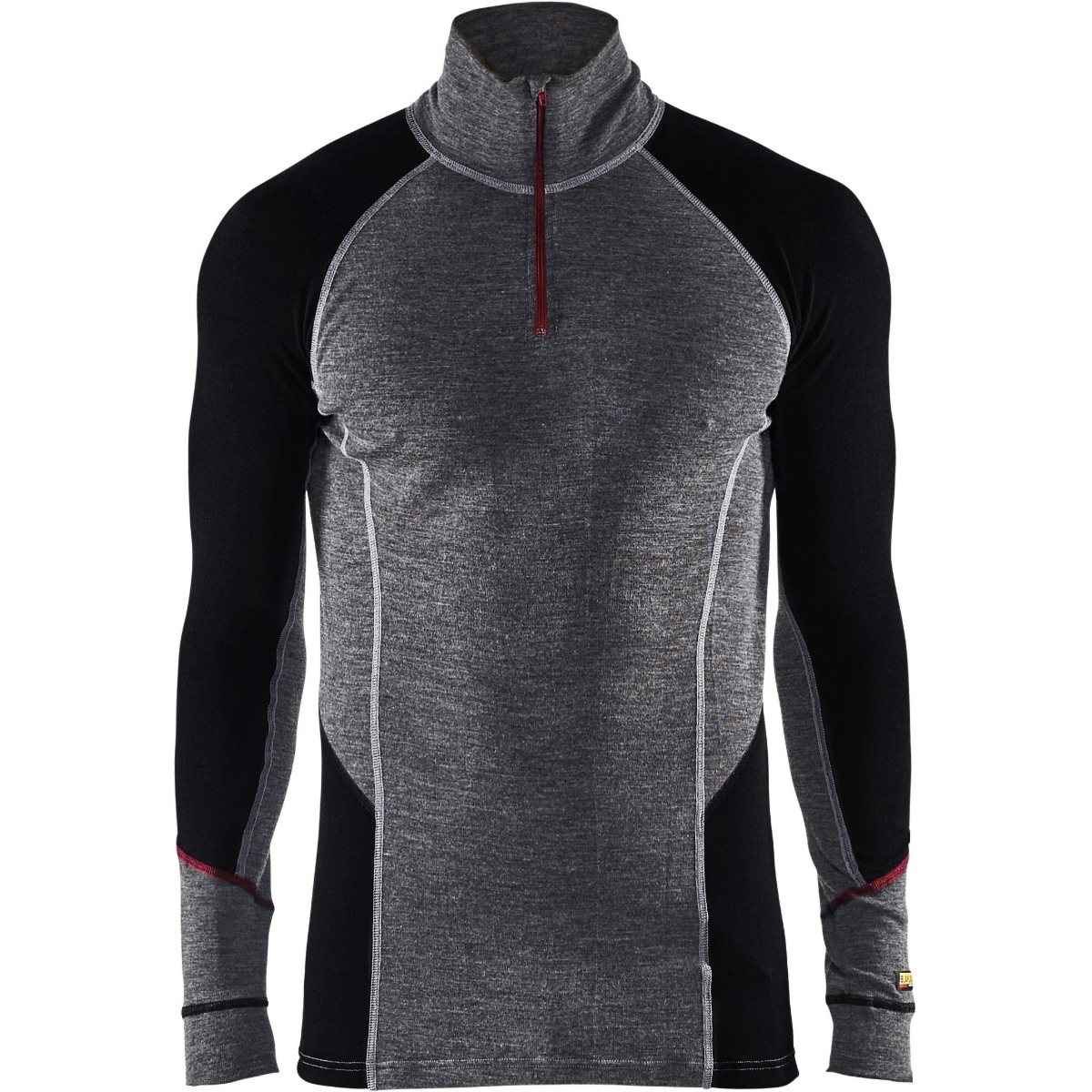 Bielizna top zapinany na suwak XWARM, 100% Merino