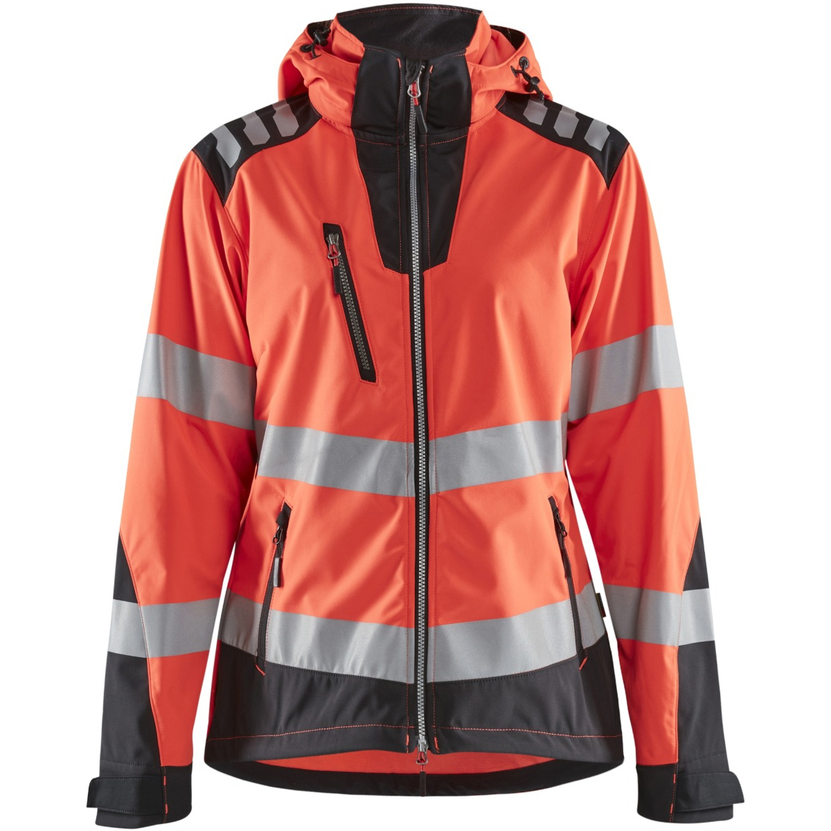 Damska kurtka softshell o wysokiej widoczności