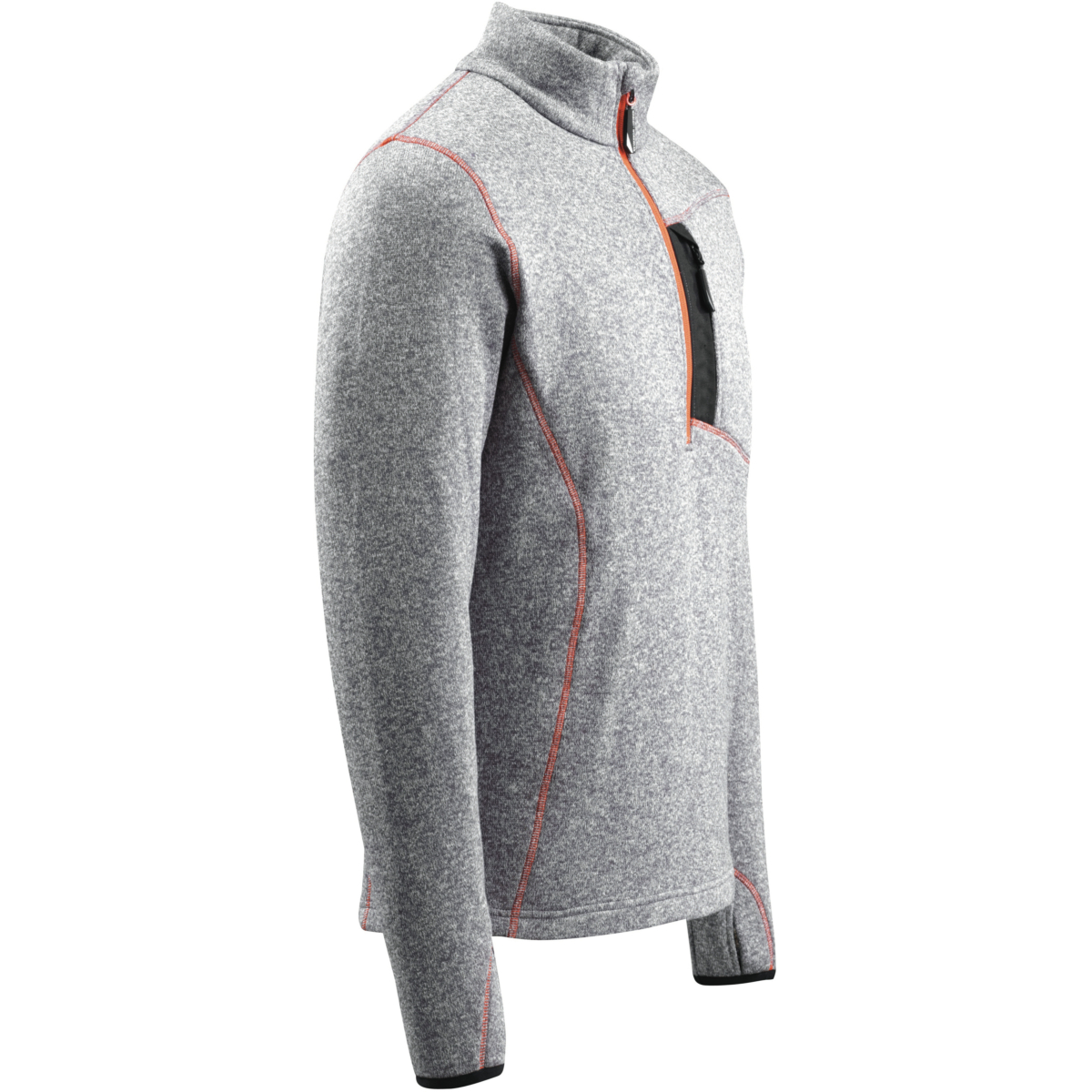 Sweter dzianinowy z zamkiem błyskawicznym do połowy