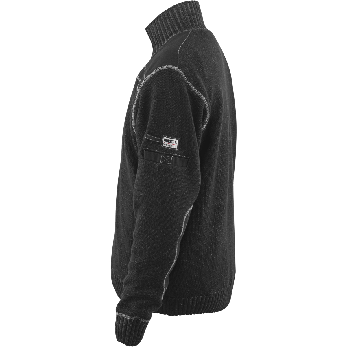 Sweter dzianinowy z zamkiem błyskawicznym do połowy