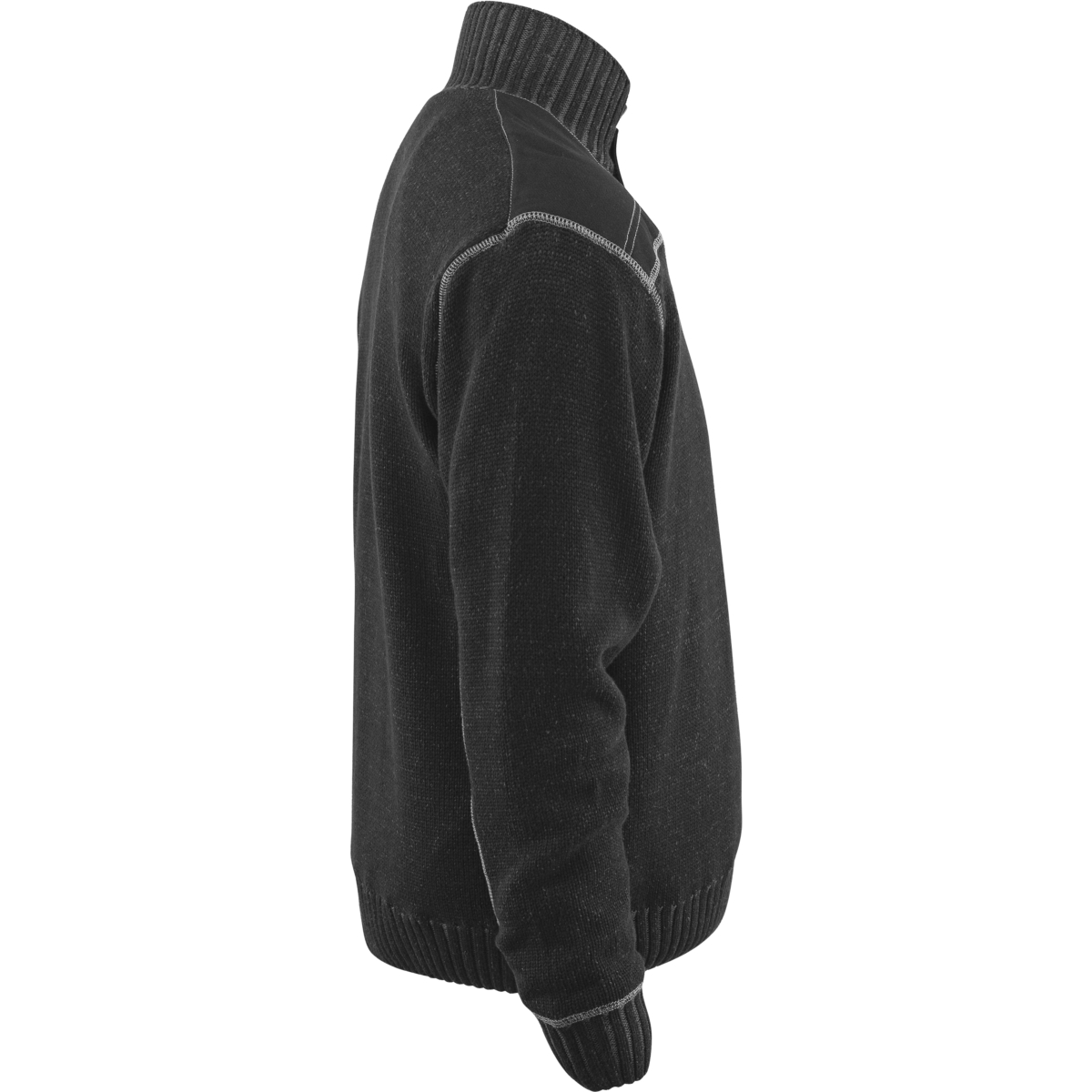 Sweter dzianinowy z zamkiem błyskawicznym do połowy