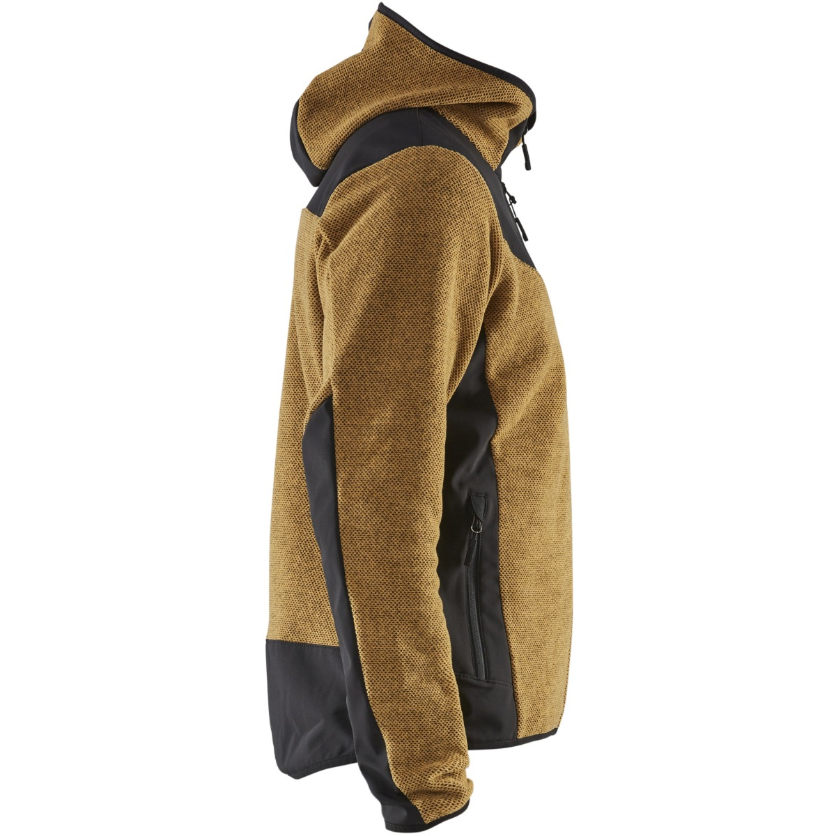 Kurtka dzianinowa z softshellem