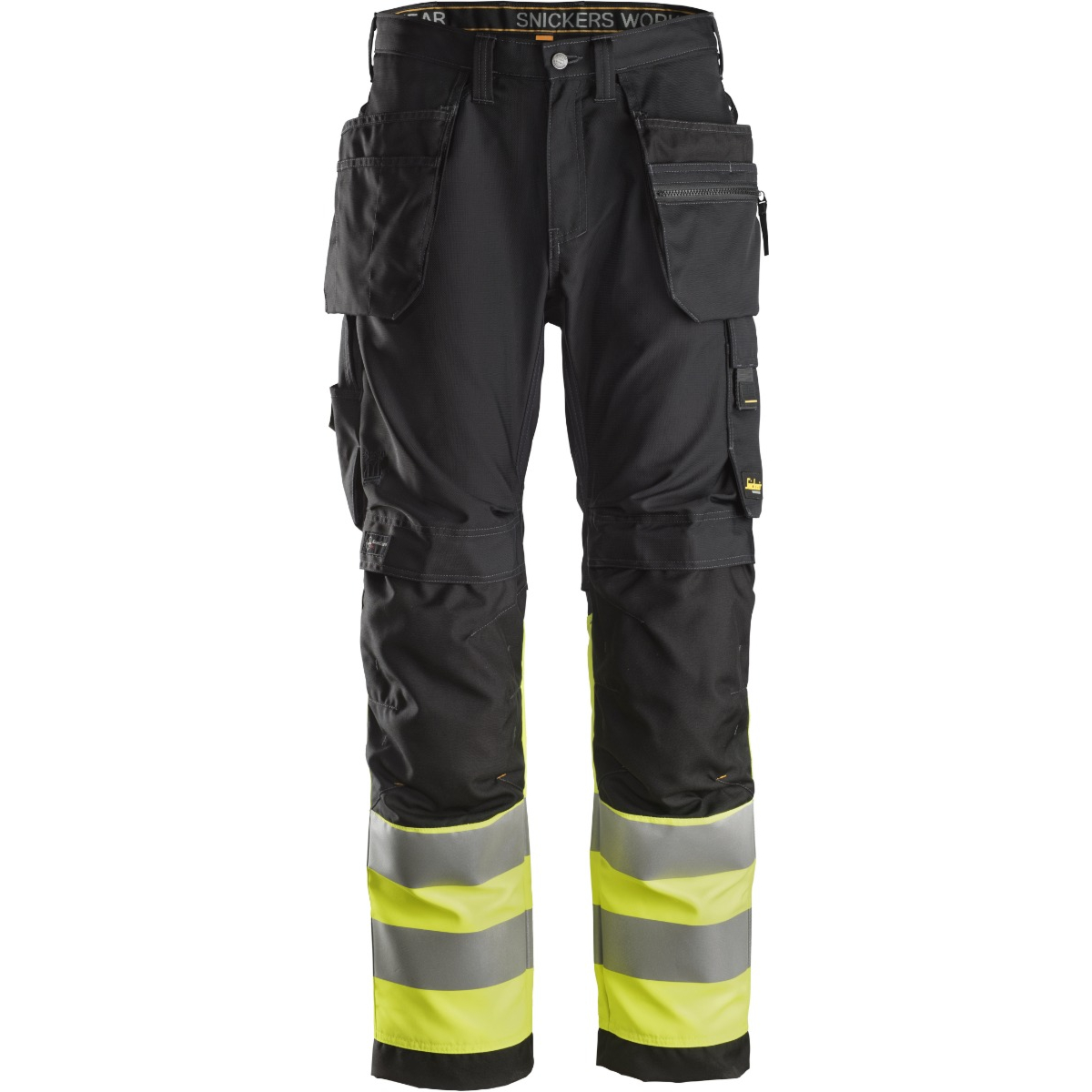 Spodnie robocze High-Vis + kieszenie kaburowe Klasa 1