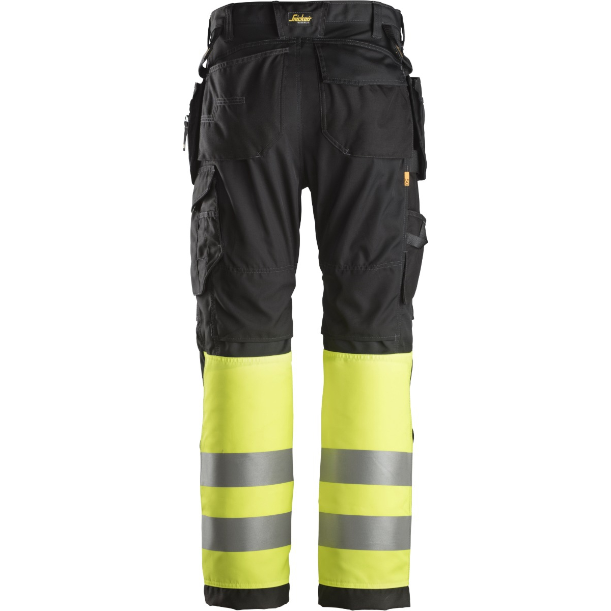 Spodnie robocze High-Vis + kieszenie kaburowe Klasa 1