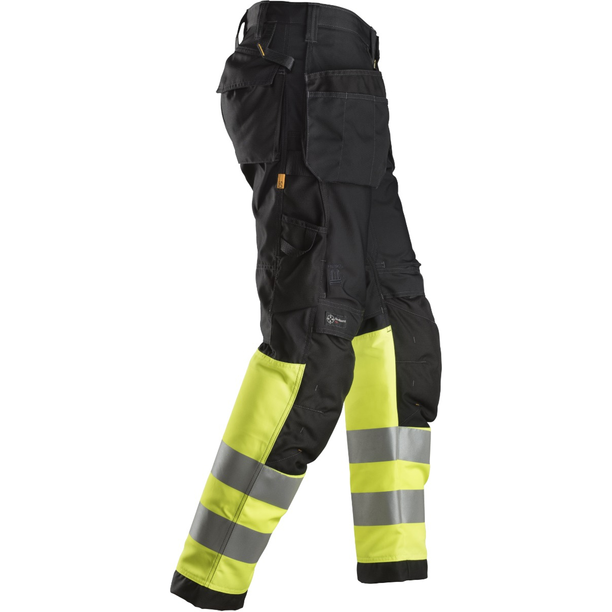 Spodnie robocze High-Vis + kieszenie kaburowe Klasa 1