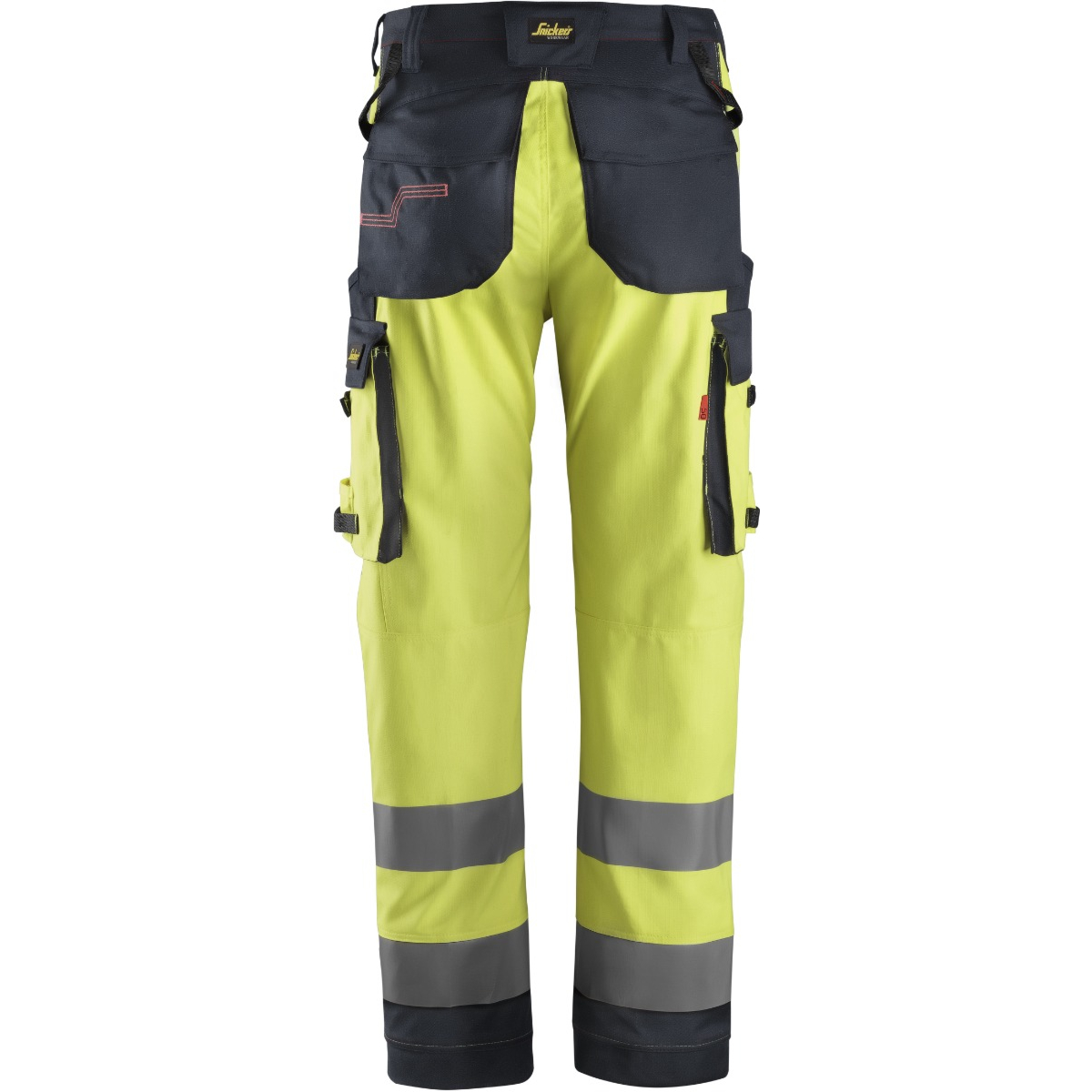 Spodnie robocze z kieszeniami na równej nogawce