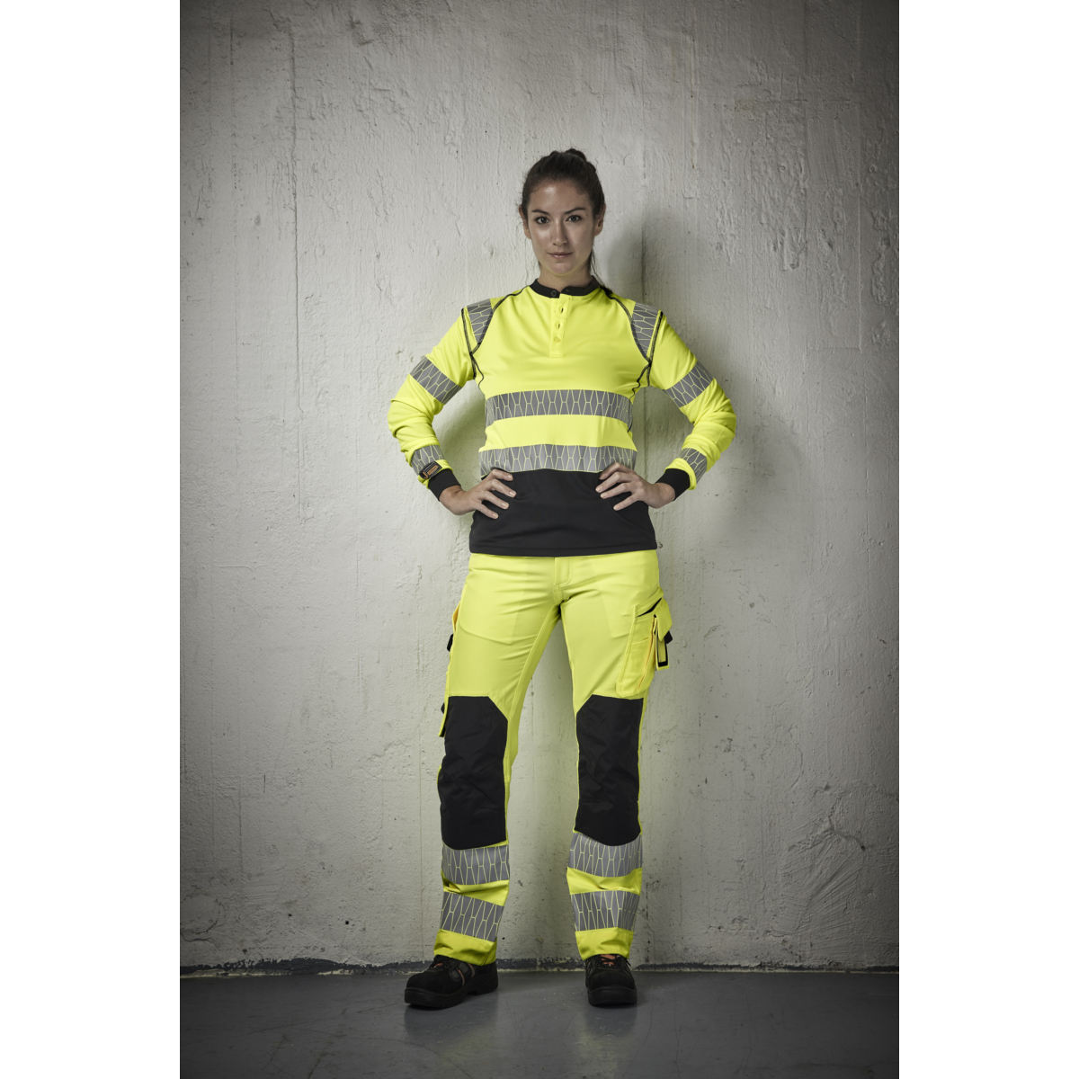 2271 Spodnie damskie rzemieślnicze Hi-Vis