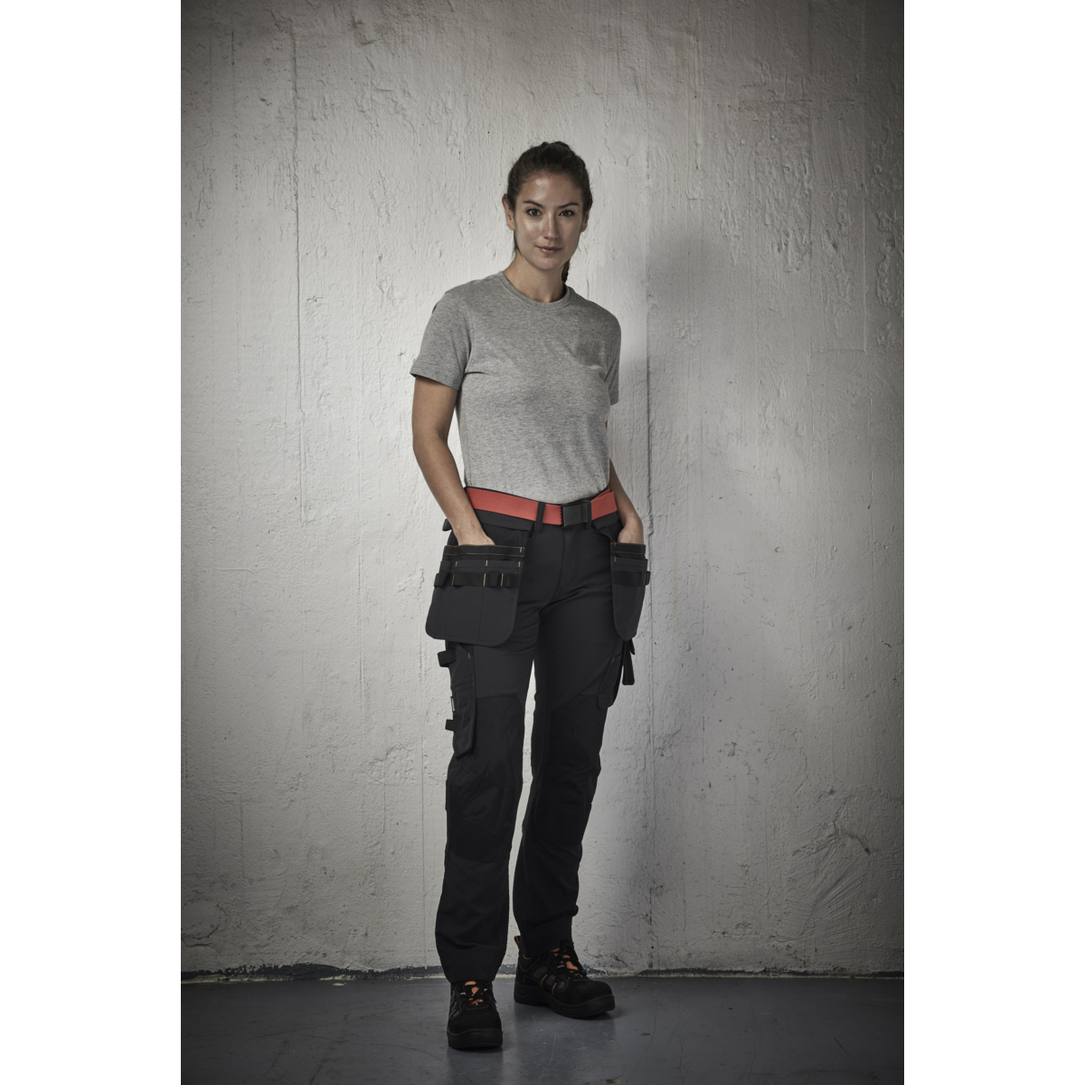 2371 Spodnie damskie rzemieślnicze rozciągliwe