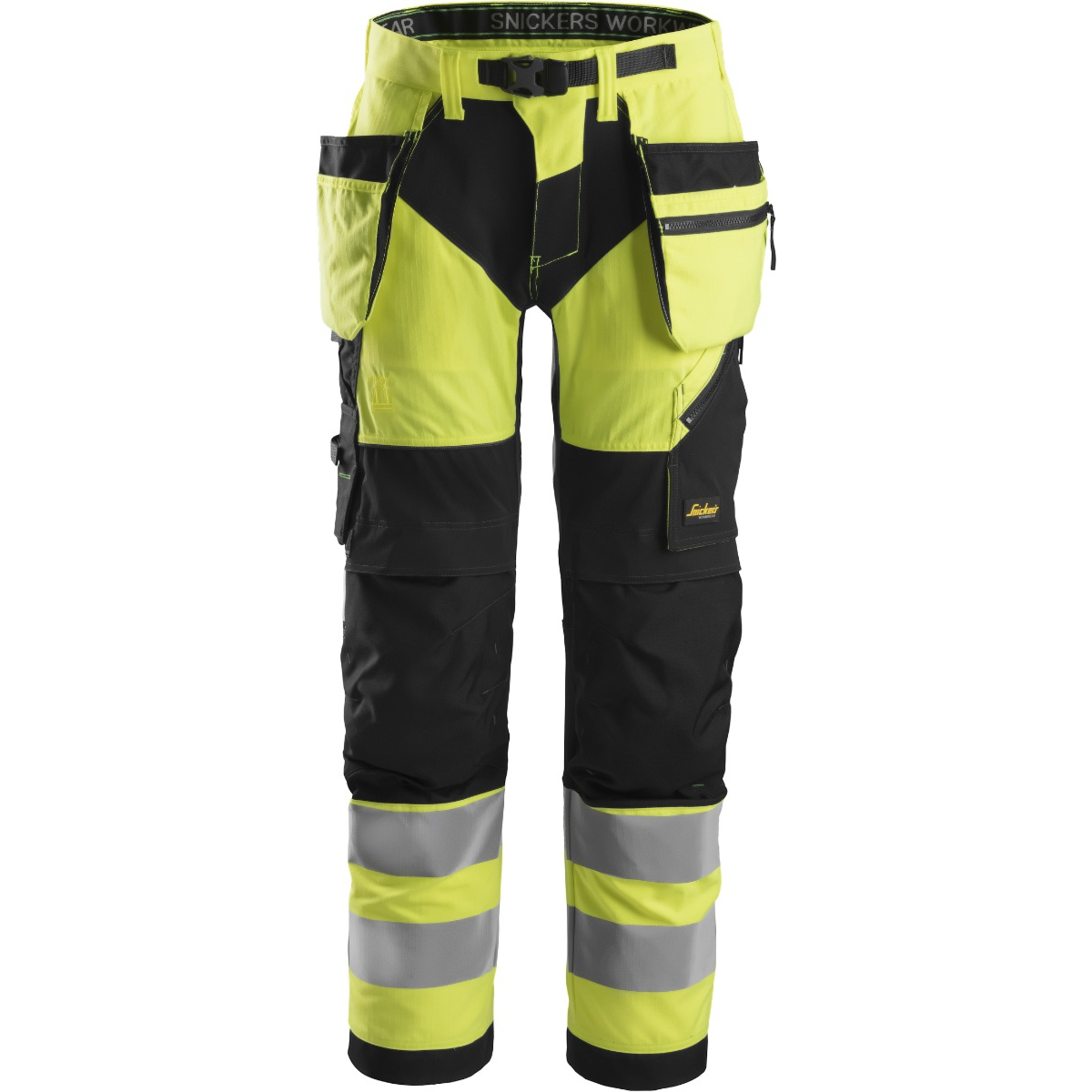 Spodnie robocze High-Vis + kieszenie kaburowe Klasa 2