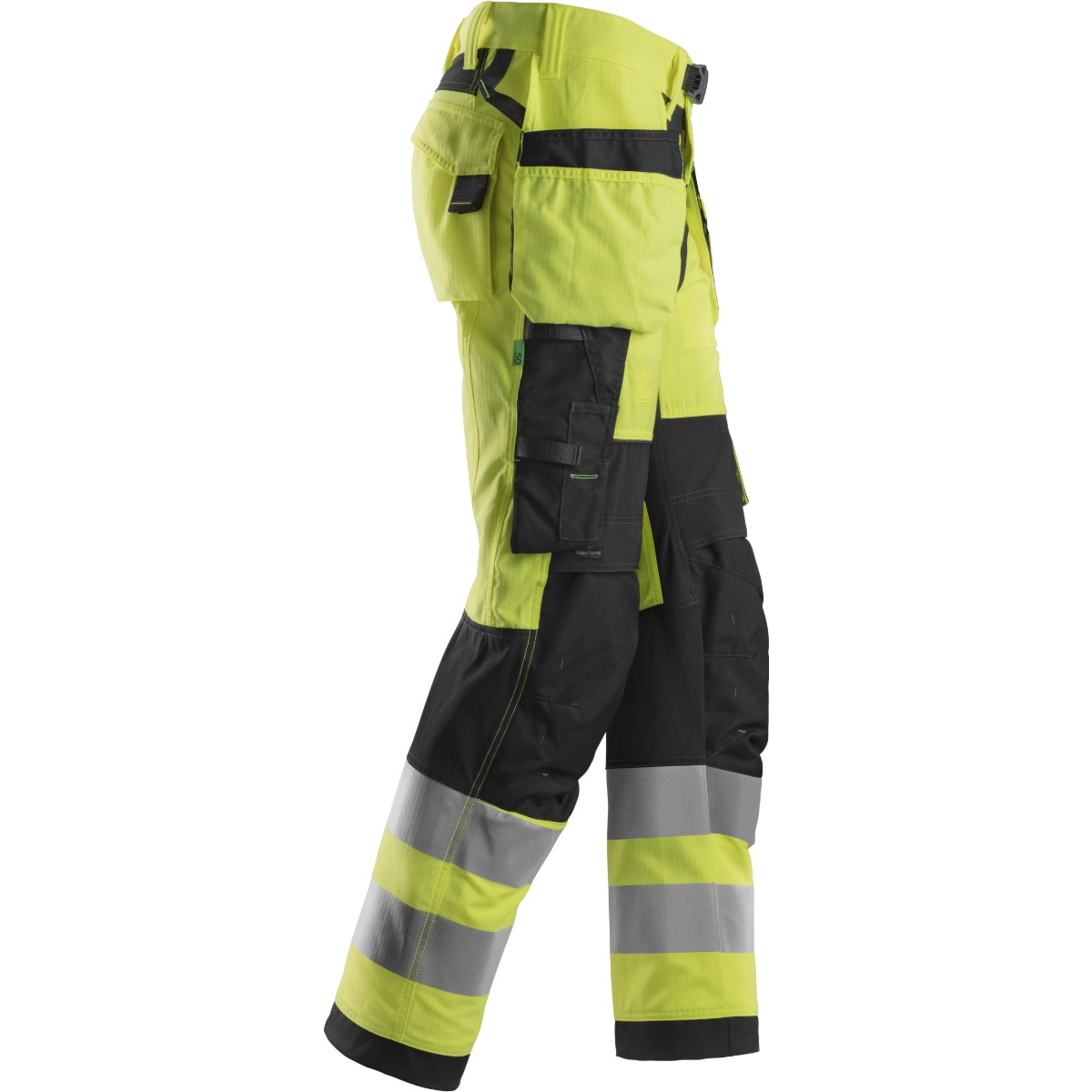 Spodnie robocze High-Vis + kieszenie kaburowe Klasa 2