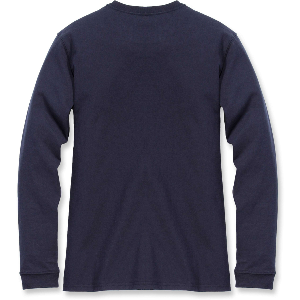 Luźny krój, gruba koszulka z długim rękawem i kieszeniami