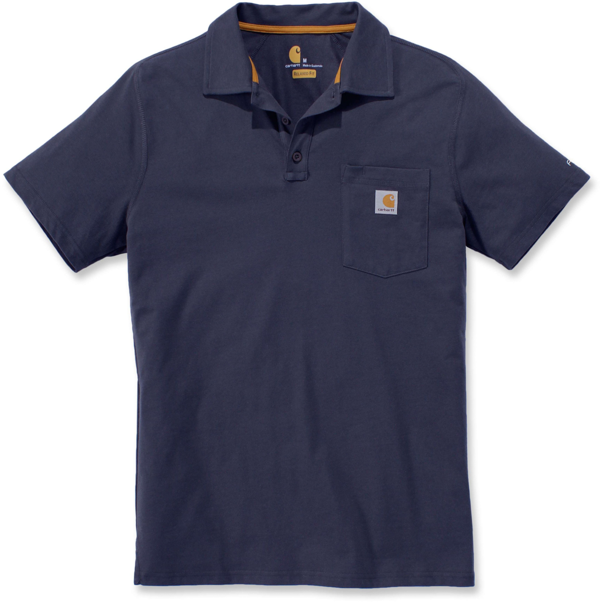 Koszulka polo Force® relaxed fit o średniej grubości z krótkim rękawem i kieszenią