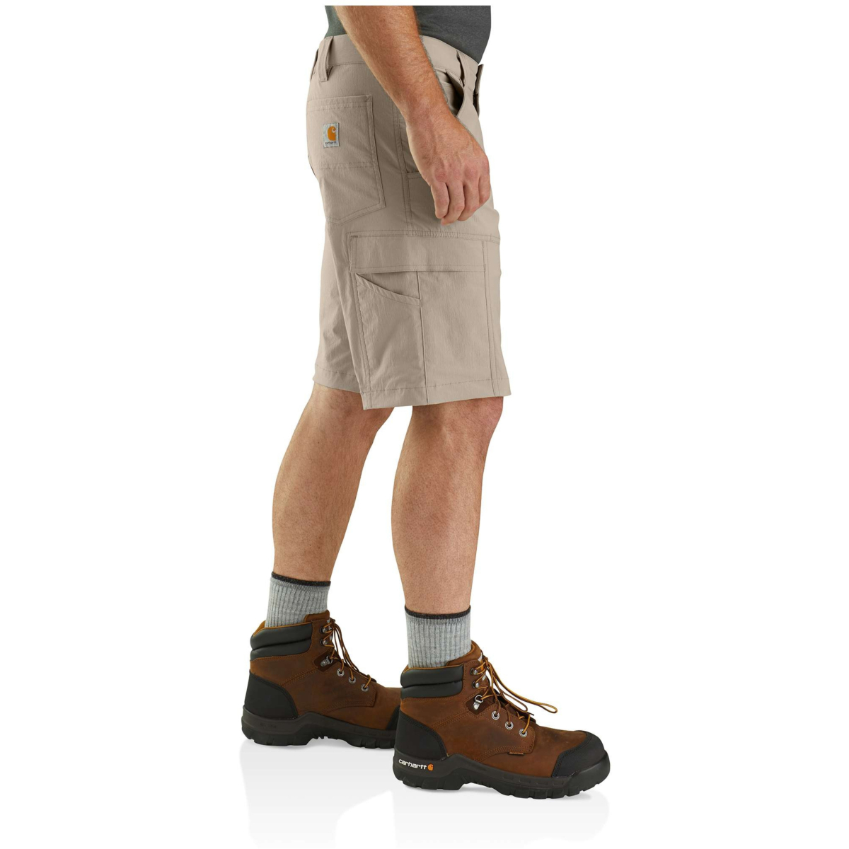 Lekkie, luźne spodenki robocze typu ripstop z materiału Force relaxed fit