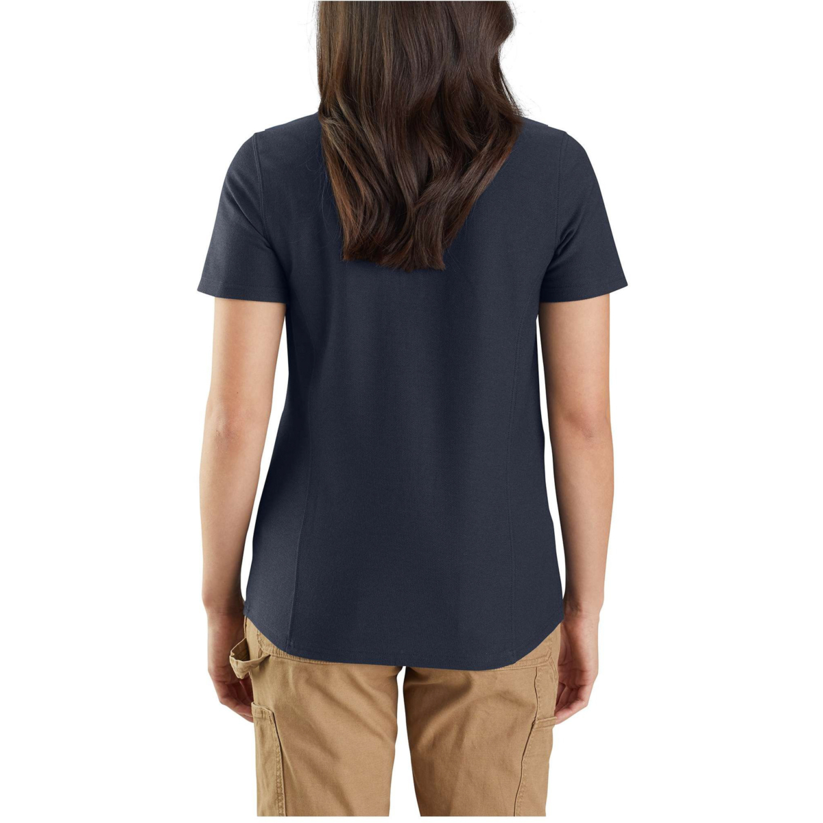 W luźny krój, średniej grubości, krótki rękaw, kieszonka na koszulkę polo