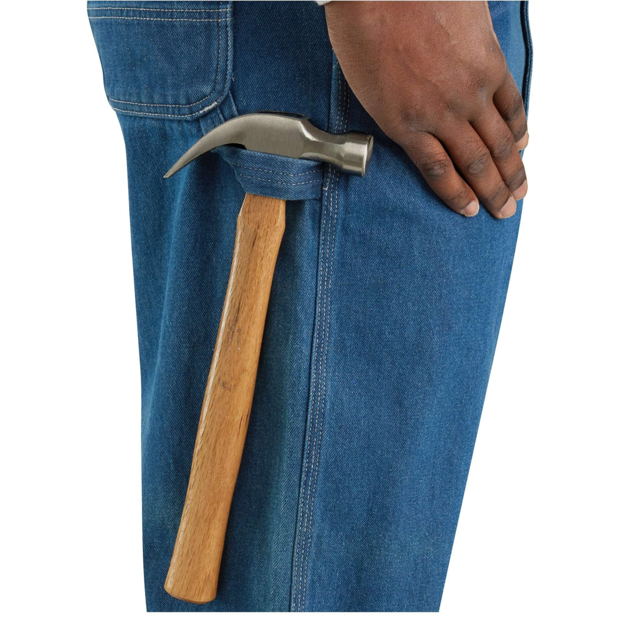 Luźny kombinezon z jeansu