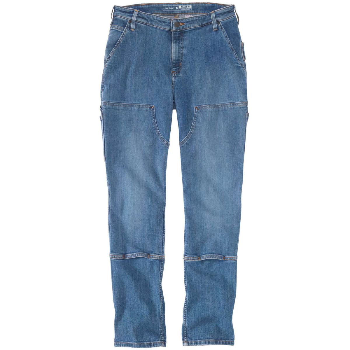 Jeansy Rugged Flex® relaxed fit z podwójnym przodem i prostymi nogawkami