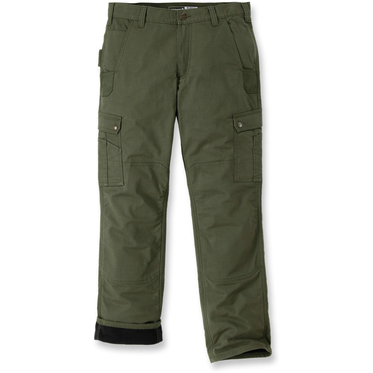 Spodnie robocze Rugged Flex® relaxed fit ripstop cargo z podszewką z polaru