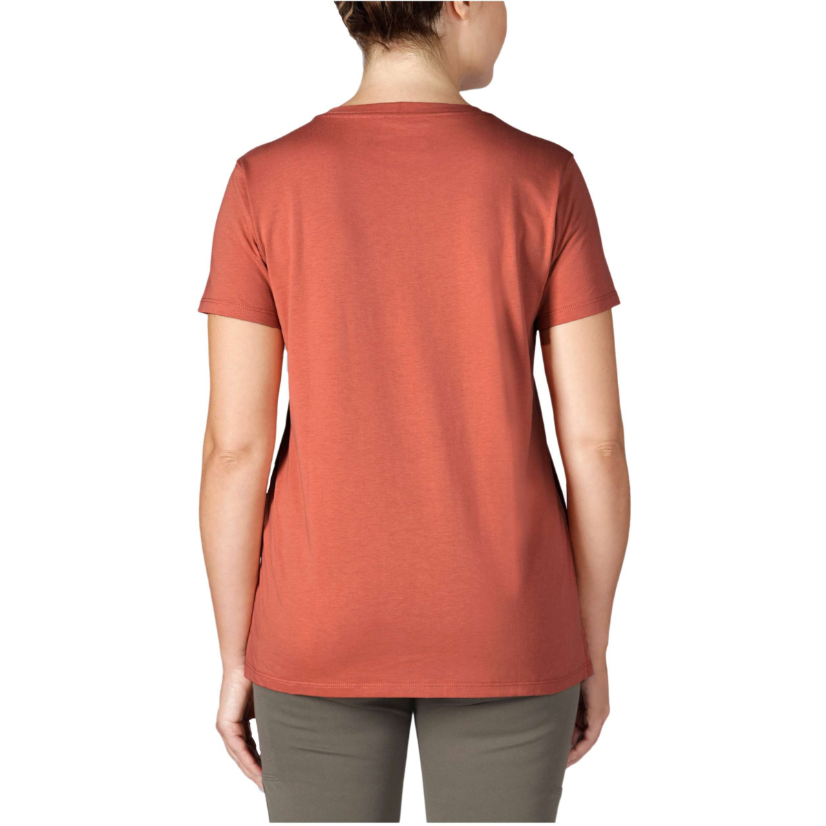 Luźny krój, lekka, krótka koszulka z krótkim rękawem i kolorowym logo