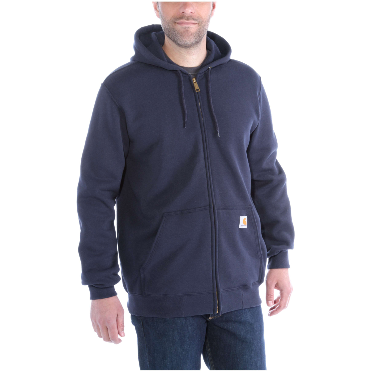 Luźna, średniej grubości bluza z zamkiem błyskawicznym