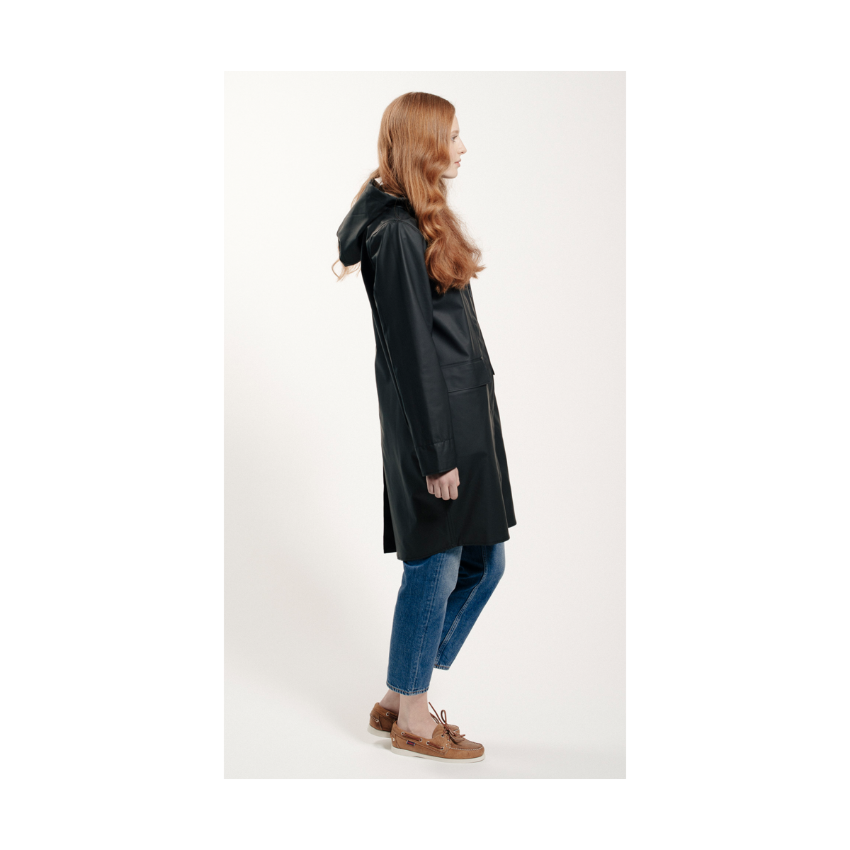 Czarny płaszcz Fårö 460