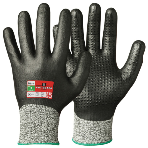 Rękawice ochronne odporne na przecięcia, ochrona z atestem Oeko-Tex® 100, 12 par