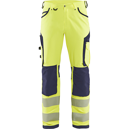 Spodnie Hi-Vis, rozciągliwe w 4 kierunkach, bez kieszeni na gwoździe