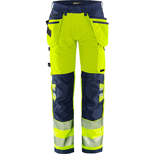 Spodnie robocze rozciągliwe High Vis Green Craftsman klasa 2 2644 GSTP