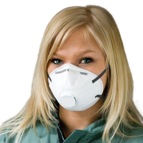 Jednorazowy respirator FFP2 NR D z zaworem, 10 sztuk