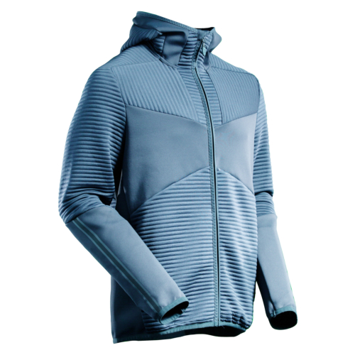 Bluza z kapturem z polaru z zamkiem błyskawicznym